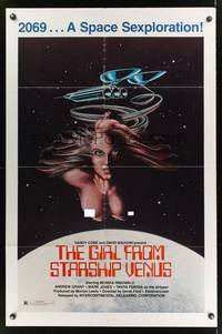 7s394 GIRL FROM STARSHIP VENUS 1sh '75 Diary of a Space Virgin, sexploration!