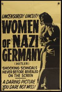 7s459 HITLER 1sh '62 Richard Basehart, Women of Nazi Germany!