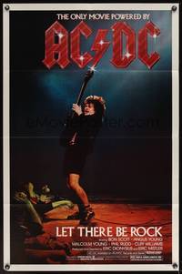 7s565 LET THERE BE ROCK 1sh '82 AC/DC, Angus Young, Bon Scott, heavy metal!