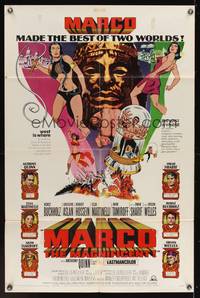 7s615 MARCO THE MAGNIFICENT 1sh '66 Orson Welles, Anthony Quinn, star-studded adventure!