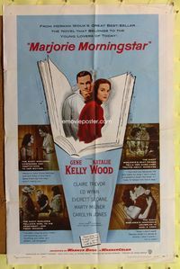 7s617 MARJORIE MORNINGSTAR 1sh '58 Gene Kelly, Natalie Wood, from Herman Wouk's novel!