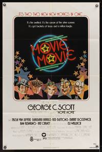 7s659 MOVIE MOVIE 1sh '78 George C. Scott, Stanley Donen directed parody of 1930s movies!