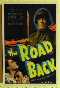7s787 ROAD BACK 1sh '37 John 'Dusty' King, James Whale, Erich Maria Remarque!