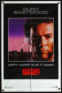 7s859 SUDDEN IMPACT 1sh '83 Clint Eastwood is at it again as Dirty Harry, great image!