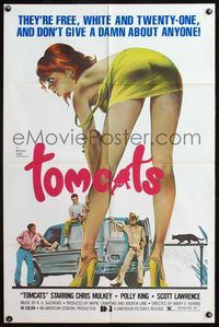 7s930 TOMCATS 1sh '77 classic super sexy artwork, don't give a damn about anyone!
