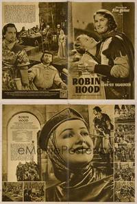 7t130 ADVENTURES OF ROBIN HOOD German program '50 Flynn as Robin Hood, De Havilland, different!