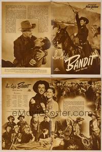 7t132 BILLY THE KID German program '51 Robert Taylor as the most notorious outlaw in the West!