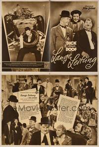 7t133 BLOCK-HEADS German program '50 Stan Laurel & Oliver Hardy, Hal Roach, different images!