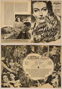 7t155 MILDRED PIERCE German program '50 Michael Curtiz, great different art of Joan Crawford!