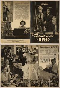 7t158 NIGHT AT THE OPERA German program '50 Groucho Marx, Chico Marx, Harpo Marx, different images