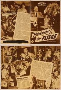 7t165 RETURN OF THE FLY German program '59 Vincent Price, great different sci-fi images!