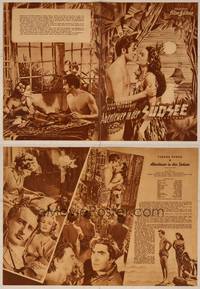 7t169 SON OF FURY German program '49 different images of Tyrone Power & sexy Gene Tierney!