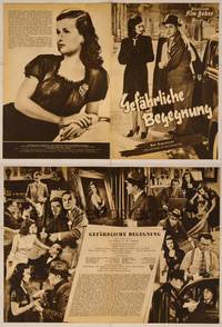 7t175 WOMAN IN THE WINDOW German program '50 Fritz Lang, Edward G. Robinson, Joan Bennett, different