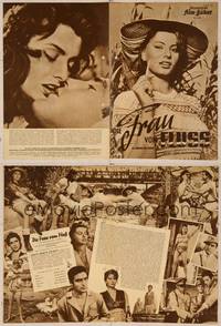 7t176 WOMAN OF THE RIVER German program '55 many different images of sexiest Sophia Loren!