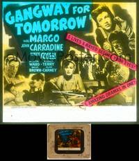 7t089 GANGWAY FOR TOMORROW glass slide '43 Margo, Carradine & Robert Ryan have their lives X-rayed