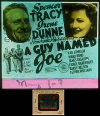 7t092 GUY NAMED JOE glass slide '44 World War II pilot Spencer Tracy loves Irene Dunne after death