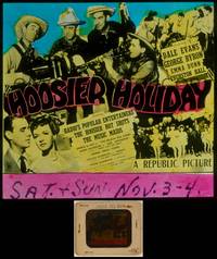 7t096 HOOSIER HOLIDAY glass slide '43 Dale Evans, The Hoosier Hot Shots, country western music!