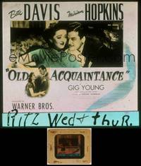 7t100 OLD ACQUAINTANCE glass slide '43 Bette Davis has to fight off her best friend's husband!
