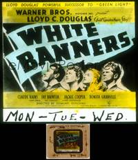 7t116 WHITE BANNERS glass slide '38 Claude Rains, Fay Bainter, Jackie Cooper, Bonita Granville