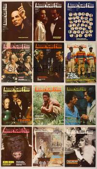 7t012 LOT OF 12 AMERICAN FILM MAGAZINES lot of 12 mags January '76 to March '77, classic to modern!