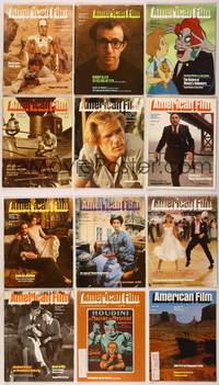 7t013 LOT OF 12 AMERICAN FILM MAGAZINES #2 lot of 12 mags April '77 to May '78, classic to modern!