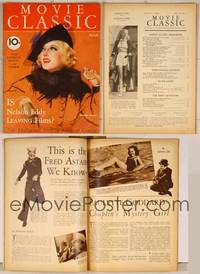 7t020 MOVIE CLASSIC magazine March 1936, cool art of pretty Marion Davies by Charles Sheldon!