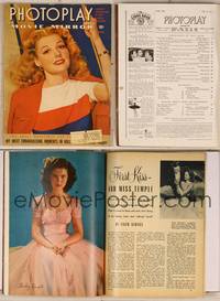 7t060 PHOTOPLAY magazine June 1942, portrait of Ann Sheridan in red, white & blue by Paul Hesse!