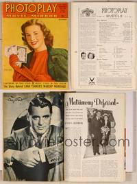 7t064 PHOTOPLAY magazine October 1942, portrait of Deanna Durbin hawking war bonds by Paul Hesse!