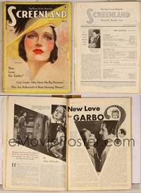 7t045 SCREENLAND magazine March 1934, wonderful art portrait of Kay Francis by Charles Sheldon!