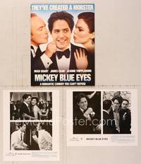7t193 MICKEY BLUE EYES presskit '99 Hugh Grant between James Caan & Jeanne Tripplehorn!
