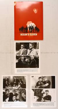 7t196 OCEAN'S 11 presskit '01 Steven Soderbergh, George Clooney, Matt Damon, Brad Pitt