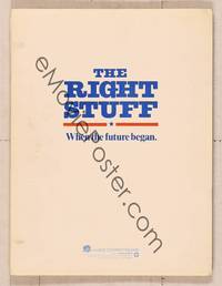 7t206 RIGHT STUFF presskit '83 cool script-like bound booklet w/tons of information on the movie!