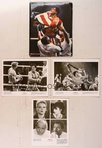 7t209 ROCKY IV presskit '85 great image of heavyweight champ Sylvester Stallone in boxing ring!