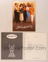 7t213 STEEL MAGNOLIAS presskit '89 Sally Field, Dolly Parton, Shirley MacLaine, Darryl Hannah