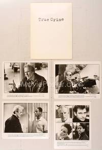 7t222 TRUE CRIME presskit '99 great images of director & detective Clint Eastwood!