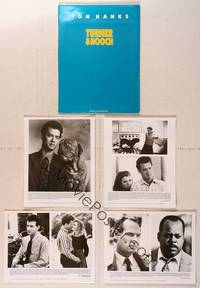 7t224 TURNER & HOOCH presskit '89 great image of Tom Hanks and grungy dog!