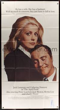 7v434 APRIL FOOLS int'l 3sh '69 Jack Lemmon & Catherine Deneuve are married but not to each other!