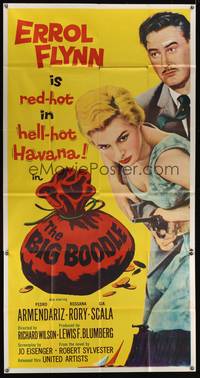 7v450 BIG BOODLE 3sh '57 Errol Flynn red-hot in Havana Cuba with sexy Rossana Rory!