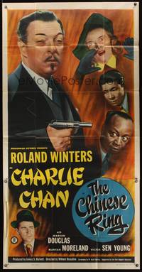 7v504 CHINESE RING 3sh '48 Roland Winters as Asian detective Charlie Chan, Mantan Moreland!