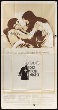 7v538 DAY FOR NIGHT 3sh '73 Francois Truffaut's La Nuit Americaine, sexy Jacqueline Bisset!