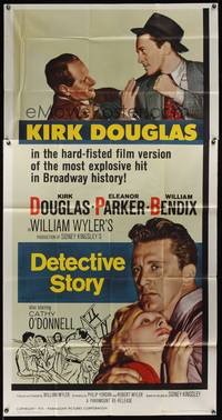 7v550 DETECTIVE STORY 3sh R60 William Wyler, Kirk Douglas can't forgive Eleanor Parker!