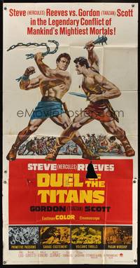 7v567 DUEL OF THE TITANS 3sh '63 Sergio Corbucci, Steve Hercules Reeves vs Gordon Tarzan Scott!