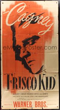 7v604 FRISCO KID 3sh R44 cool huge headshot artwork of James Cagney!