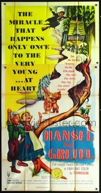 7v646 HANSEL & GRETEL style A 3sh '54 classic fantasy tale acted out by cool Kinemin puppets!