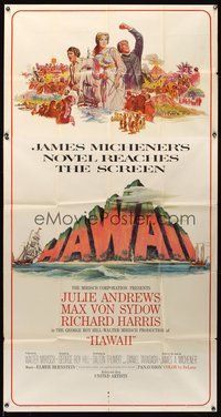 7v650 HAWAII 3sh '66 Julie Andrews, Max von Sydow, Richard Harris, written by James A. Michener!