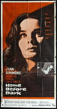7v662 HOME BEFORE DARK 3sh '58 pretty untouched Jean Simmons is a wife on the rim of insanity!