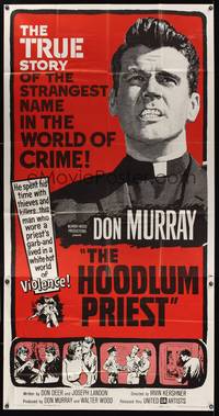 7v666 HOODLUM PRIEST 3sh '61 religious Don Murray saves thieves & killers, and it's true!
