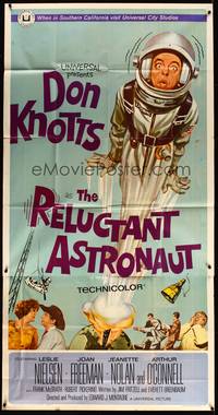 7v810 RELUCTANT ASTRONAUT 3sh '67 wacky Don Knotts in the maddest mixup in space history!