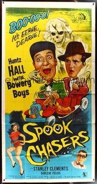 7v871 SPOOK CHASERS style A 3sh '57 Huntz Hall, Bowery Boys, It's a howl of a prowl!