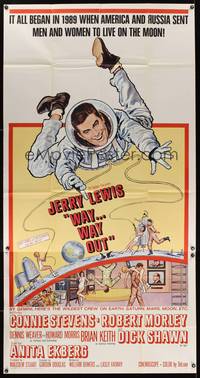 7v932 WAY WAY OUT 3sh '66 astronaut Jerry Lewis sent to live on the moon in 1989!
